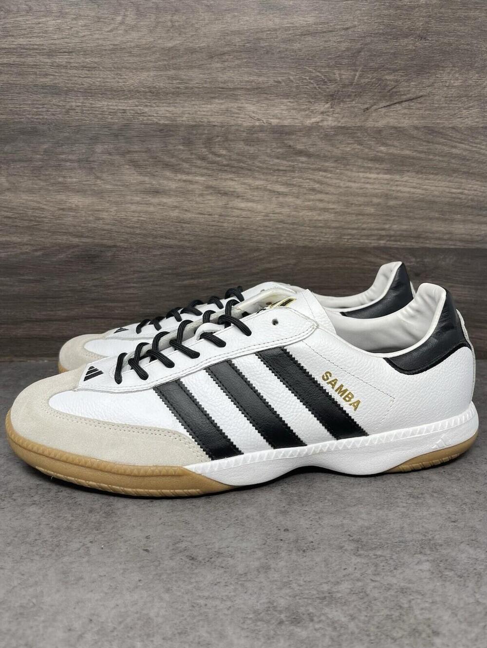 Adidas Samba Millennium Sneakers Mens Size 13 White Black Gum 661694
